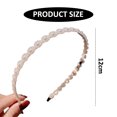 thumbnail image 2 of Diadema de perlas, diadema nupcial de perlas sintéticas blancas, accesorios para el cabello de boda para mujeres y niñas, 2 of 5
