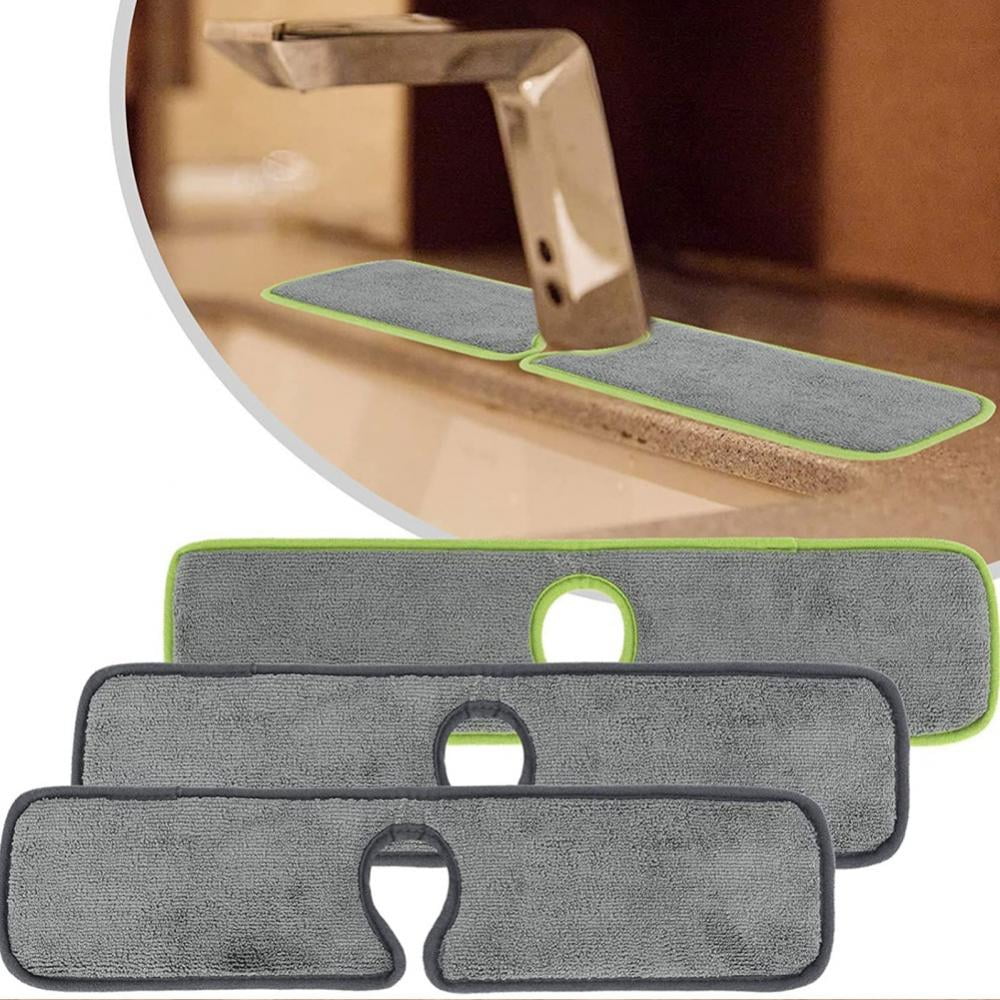 Sink mat absorbent washable backsplash guard, splash water catcher mat