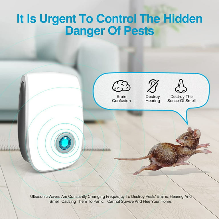 Rodent Repellent Mouse Repellent Indoor Ultrasonic Pest Repeller Plug in  with LED Flashlights Mouse Deterrent Ultrasonic Rodent Repeller Mice
