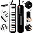 thumbnail image 4 of 32 - Key Melodica avec Tubes et Embouchure, Clavier de Piano à Air Instrument de Musique avec Sac de Transport, Rouge, 4 of 6