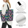 thumbnail image 3 of Fotbe Happy Kitten Faces Bolsa Tote Estética de Lona con Estampado para Mujer - Bolsa Reutilizable de Hombro Casual para Vacaciones, Compras, Trabajo y Gimnasio, 3 of 8
