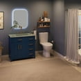 thumbnail image 6 of Amerlife 36" Fluorescent Bathroom Vanity with Sink Combo, Modern Small Single Bathroom Cabinet Set, Includes Luminous Countertop & Sink, Blue, 6 of 6