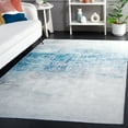 thumbnail image 3 of SAFAVIEH Malibu Jaime Distressed Polyester Machine Washable Area Rug, Gray/Blue, 3' x 5', 3 of 13