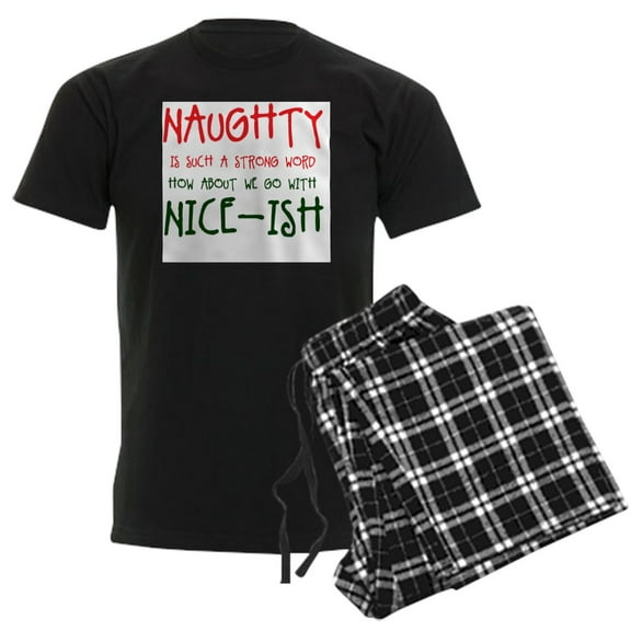 CafePress - Nice Ish Men's Light Pajamas - Men's Dark Loose Fit Cotton Pajama Set
