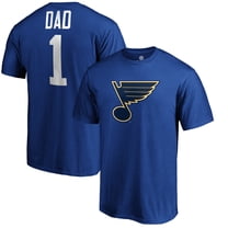 Men's Blue St. Louis Blues #1 Dad T-Shirt