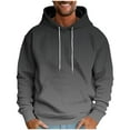 thumbnail image 2 of M-4X Big & Tall Hoodies for Men with Pocket Plus Size Fleece Lined Sweatshirts Pullover Gradient Stripe Printed Thermal Warm Athletic Hoodie Tops, 2 of 5