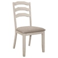 thumbnail image 3 of Ronnie Wood Dining Side Chair Rustic Cream (Set of 2), 3 of 13