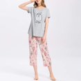 thumbnail image 4 of Pyjama pour Femmes avec Pantalon Capri, 4 of 7