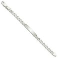 thumbnail image 2 of Auriga 925 Sterling Silver Engraveable Curb Link Id Bracelet 8inch for Women, 2 of 5