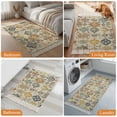 thumbnail image 4 of Kitchen Runner Rugs, Abstract 2'x6' Throw Rug with Tassels, Washable Soft Floor Carpet Runner for Hallway Bedroom Bathroom Laundry Room, 4 of 9