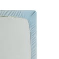 thumbnail image 2 of Ambesonne Nature Fitted Sheet, Floral Leaves Branches, Full Size, Fern Green Pale Blue, 2 of 2