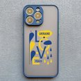 thumbnail image 1 of Ukraine Map Flag Love Heart Pattern Phone Case For iphone 15 14 11 12 13 Pro Max Mini X XS XR 7 8 Plus SE2 Blue Shockproof Cover blue Ukraine 5 for iphone 15Plus, 1 of 6