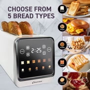 Inspirex 4-Slice Touchscreen Toaster, White