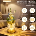 thumbnail image 2 of Lily Flower Lamp, Rechargeable Artificial Flower Table Lamp with 3 Color Temperature, Dimmable Touch Cordless Lamp for Bedroom Room Home Decor, Birthday Mother's Day Gift for Mom Grandma Women, 2 of 7