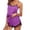 Multicolor, variant on ICHUANYI Women Sleepwear Sleeveless Strap Nightwear Lace Trim Satin Cami Top Pajama Sets