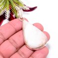 thumbnail image 3 of White Scolecite - India Gemstone 925 Sterling Silver Handmade Pendant 2.34" P6, 3 of 3