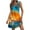 Orange C, variant on Clearance Horkkom Beach Dress for Women Floral Print Summer Dresses with Pocket V Neck Tank Sundress Casual Hawaiian Mini Dress