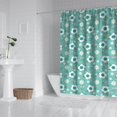 thumbnail image 2 of Pioneer Flower Floral Print Pattern Shower Curtain 72"x84", Bathroom Decorative Shower Curtain Set with 12 Hooks, Waterproof Washable, 2 of 6