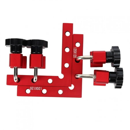 

Fugacal Woodworking Clamp Right‑Angle Ruler + Woodworking Clamp Carpentry Tool Aluminum Alloy Anodized Surface Clamping Tools