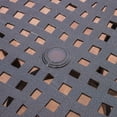 thumbnail image 3 of LiviNest 48 Inch Round Cast Aluminum Outdoor Dining Table with Umbrella Hole, Weather Resistant Patio Table for Backyard Deck, Black, 3 of 6