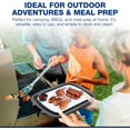 thumbnail image 3 of 2-Pack XL Collapsible BBQ Prep Tub with Built-In Cutting Board, Lid & Strainer – Marinate, Drain & Prep – Large Food-Safe Container – Perfect for Grilling, Smoking & Outdoor Cooking (Black), 3 of 6