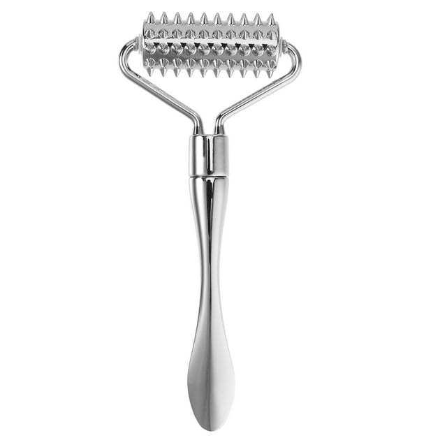 Palo aplicador de crema para ojos, rodillo masajeador facial de acero inoxidable, herramienta de acupresión manual de Metal para relajación muscular de ojos y cara