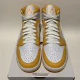thumbnail image 2 of Ni - ke Jordan 1 Mid White University Gold Women’s Size 10.5 = Men Size 9 New BQ6472-117, 2 of 5