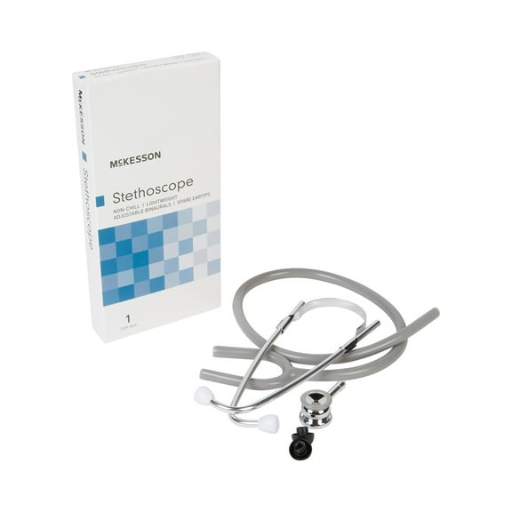 McKesson General Exam Stethoscope, Gray Tube, 21 inch 676GMM, 1 Ct