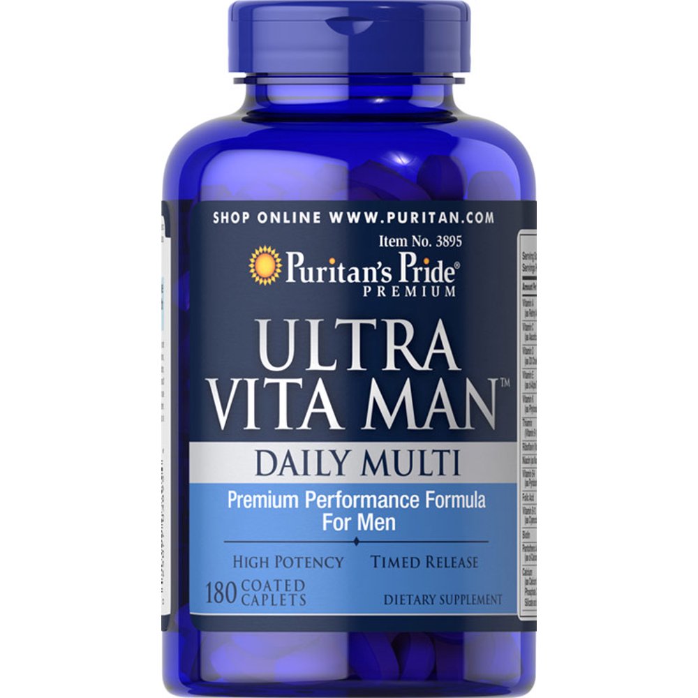 Puritan's Pride Ultra Vita Man Time Release 180 Caplets