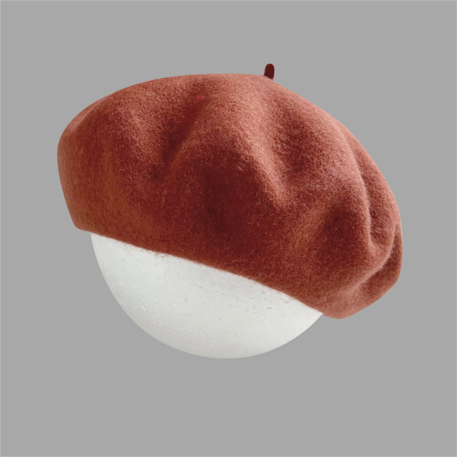 Fituenly Béret Champignon En Laine Pour Femme, Bonnet Français, Chapeau