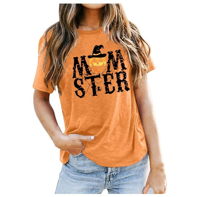 T-Shirt à Manches Courtes de Sorcière Envoûtante pour Femmes pour Fêtes à Thème et Rassemblements Festifs
