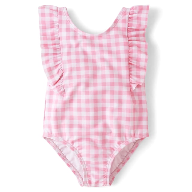 Traje de baño The Children's Place para niños pequeños, de una pieza, 4T