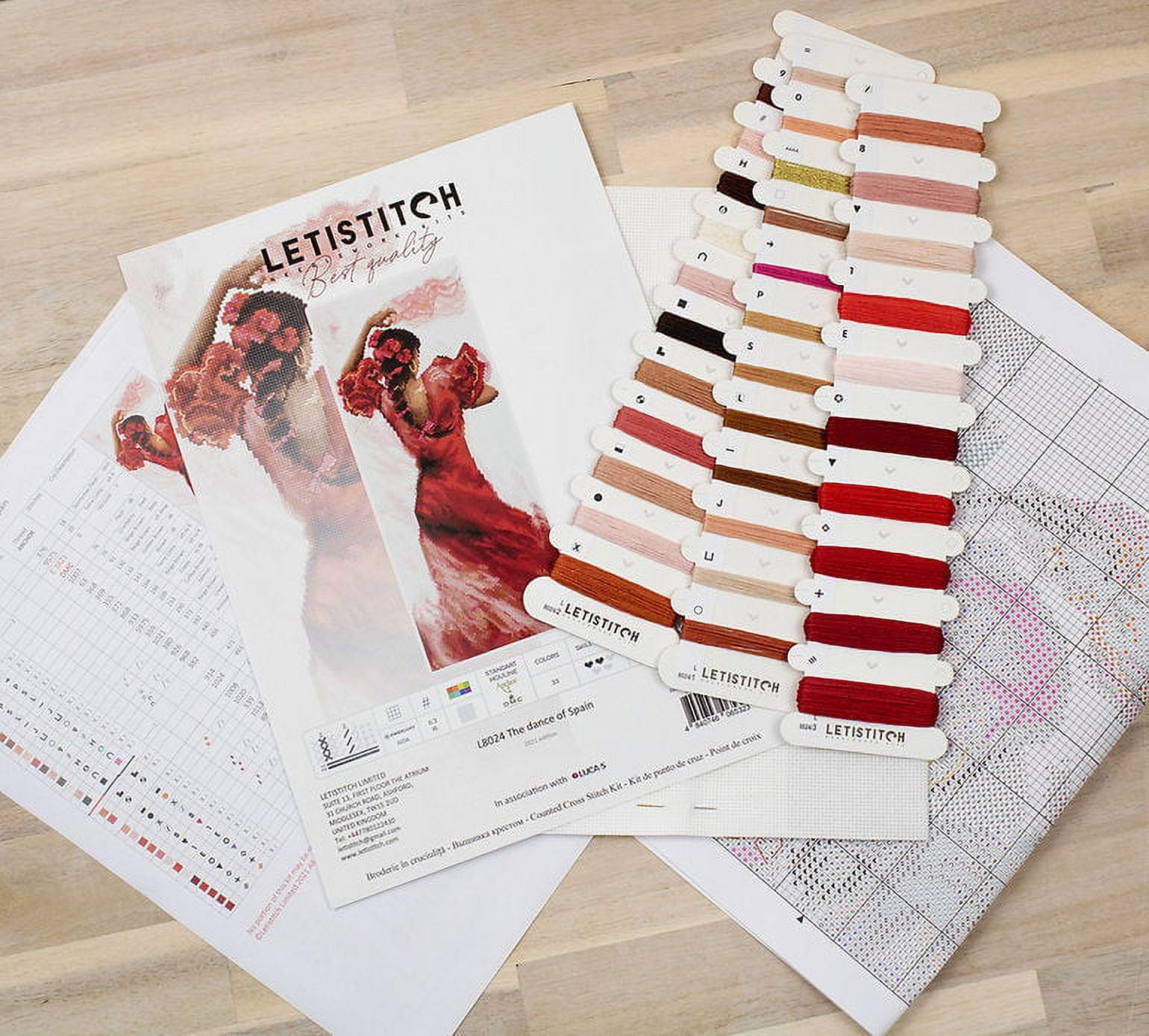 Letistitch The Dance of Spain Counted Cross-Stitch Kit