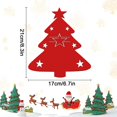 thumbnail image 2 of Bolsa para vajilla navideña, 12 piezas, porta cubiertos con forma de árbol de Navidad, bolsa para cubiertos con adornos navideños, porta cubiertos navideños, para decoración navideña, 2 of 5