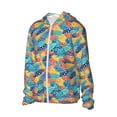 thumbnail image 2 of Fotbe Colorful Fish 1 Men's Women's UPF 50+ Sun Protection Jacket Hooded Cooling Shirt with Pockets Hiking Outdoor Performance-Large, 2 of 8