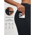 thumbnail image 4 of baleaf Womens 25" Yoga Pants Wide Leg Ankle Dress Pant with Pockets High Waist Petite Stretchy Casual Travel Black L, 4 of 7