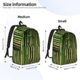 thumbnail image 2 of Yiaed Green Bamboo Fence1 Print Laptop Backpack Travel Canvas Backpack Vintage Aesthetic Backpack for School Knapsack Plain Backpack Backpack for School-Medium, 2 of 5
