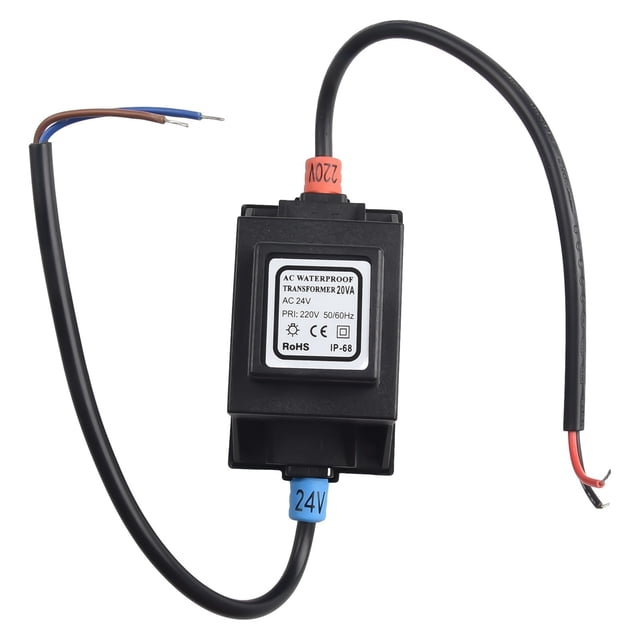 Chendee Transformateur Led 24 V Alimentation Ac/Ac, Transformateur d'Alimentation Extérieur Ip67, 20w