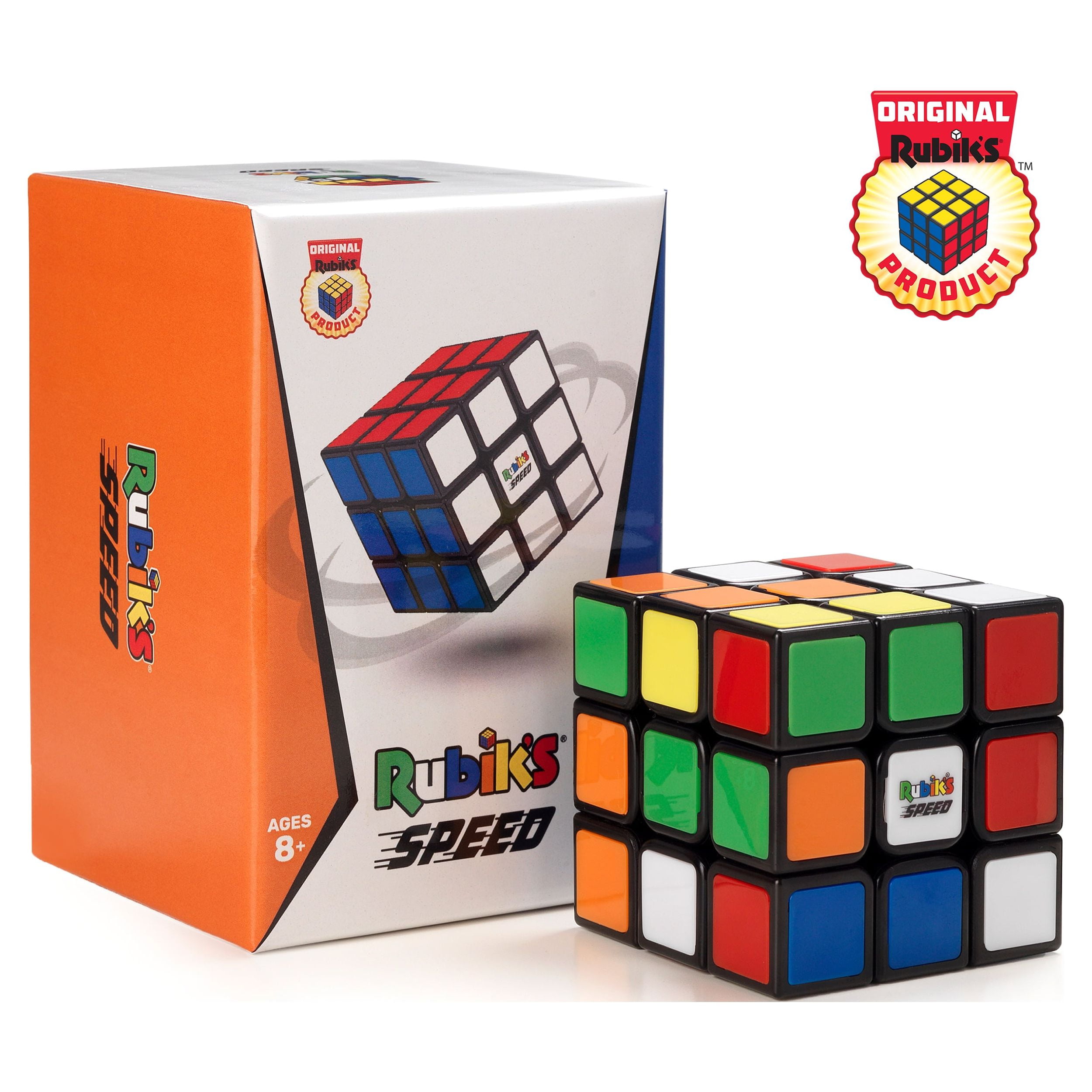 Rubik's Cube, Original 3x3 Puzzle Brain Teaser Fidget Toy with Removable  Interchangeable Mod Stickers to Customize, for Adults & Kids Ages 8 and up