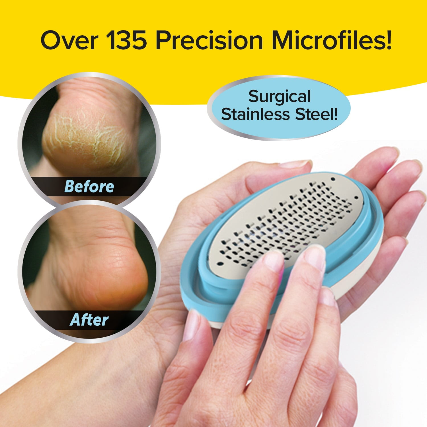 As Seen on TV Original Ped Egg Professional The Ultimate Foot File With Finishing Pad