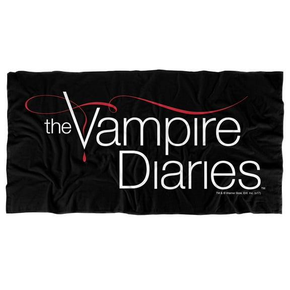 The Vampire Diaries Tvd Logo Officially Licensed Beach Towel 30' X 60'