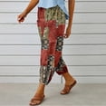 thumbnail image 2 of Pantalons Fins pour Femmes, Mode Imprimée, Taille Mi-Haute, Jambes Larges, Type 2 S, 2 of 7