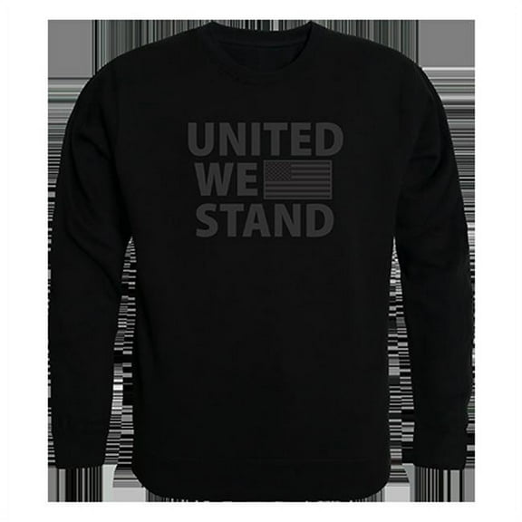 United We Stand Graphic Crew Neck Sweatshirt, Black - Medium