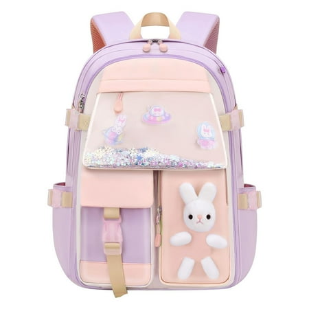 

Clearance! School Supplies (Purple Small) Fresh and Simple School Bag Pp2 for The Start of School Season 1*School Bag Clearance Sale!
