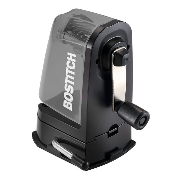 Bostitch Multi Mount Manual Kids Pencil Sharpener, Black