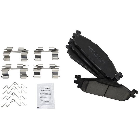 Front Brake Pad Set - Compatible with 2009 - 2019 Ford Flex 2010 2011 2012 2013 2014 2015 2016 2017 2018