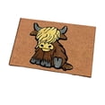 thumbnail image 2 of Funny Welcome Mats Outdoor - Highland Cow Decor Front Door Mat Outdoor Entrance, Come on in and Hang with The Herd Welcome Mat, Indoor Door Mats for Entryway, 16x24 Inches, 2 of 6
