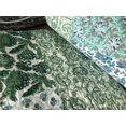 thumbnail image 2 of Green & Blue Multi Printed Brodie Patchwork King Bed Coverlet & Pillow Cases, 2 of 3