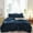Navy, variant on 3-Piece Plush Shaggy Comforter Set, Twin Size Luxury Faux Fur Sherpa Reversible Bedding Comforter Set, Ultra Cozy Warm Fluffy Bedding Set for Winter (Navy, 68x86 inches)