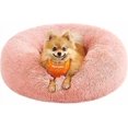 thumbnail image 1 of Feandrea Cama de Perros, Cama para Mascotas, Diámetro de 60 cm, Cojín Central Extraíble y Lavable, Alfombra de Felpa, Rosa, 1 of 5